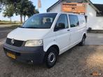 Volkswagen Transporter 2.5 TDI 96kW Euro 4 Dubbel Cabine Air, Auto's, Bestelwagens en Lichte vracht, Wit, Bedrijf, Onderhoudsboekje