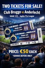 2 tickets Club Brugge - Anderlecht, Tickets en Kaartjes, Twee personen