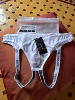 Superbe Jockstrap pour Homme Sexy Blanc  Taille M, Enlèvement ou Envoi, Bleu