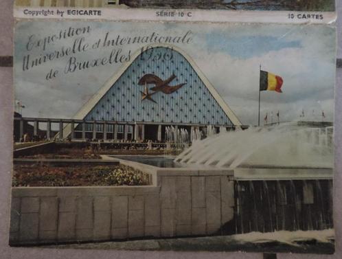 Jeu de cartes (10 pièces) Expo 58, Collections, Cartes postales | Belgique, Non affranchie, Bruxelles (Capitale), 1940 à 1960