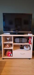 TV meubel beige MDF (L: 101cm, Diepte: 55cm, Hoogte: 75cm), Ophalen