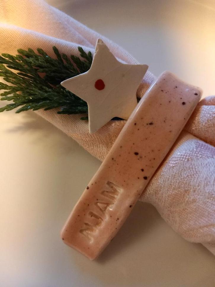 8 handgemaakte servetringen porselein, Huis en Inrichting, Keuken | Bestek, Ophalen of Verzenden