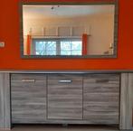 Lot living : buffet, miroir, meuble TV, table, étagère, Enlèvement, Comme neuf