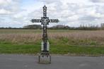 impressionnante grande croix ancienne en fonte, Jardin & Terrasse, Utilisé, Enlèvement ou Envoi, Métal