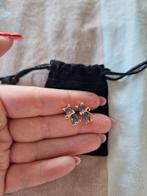 Oorbellen katjes met amethist steentjes, Handtassen en Accessoires, Oorbellen, Overige materialen, Paars, Nieuw, Ophalen of Verzenden