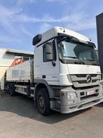 Mercedes Actros 2544 Atlas Terex 29 t/m laadkraan met open b, Auto's, Automaat, Euro 5, Stof, Zwart