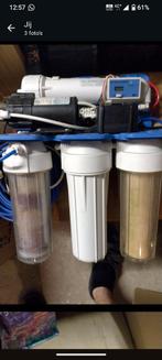 Osmosetoestel met boosterpomp en tdsmeter en silicaatfilter, Enlèvement