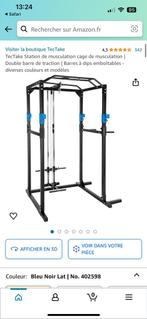 Rack squat poulie + équipement complet musculation, Sport en Fitness, Gebruikt