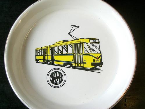 Assiette souvenir TRAM Bruxelles - TIVB, Collections, Trains & Trams, Utilisé, Tram, Enlèvement ou Envoi