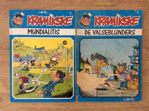 2 strips Kramikske - 1.Valseblunders en 2.Mundialitis, Livres, BD, Utilisé, Enlèvement ou Envoi
