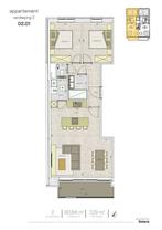 Appartement te koop in Westende, 80 m², Appartement