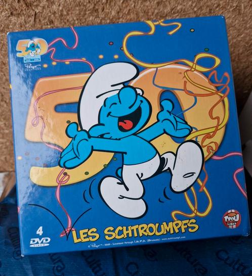 Les Schtroumpfs-Coffret  Anniversaire 50 Ans, CD & DVD, DVD | Films d'animation & Dessins animés, Comme neuf, Coffret, Enlèvement ou Envoi