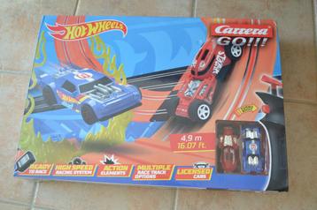Carrera Go hotwheels editie + uitbreidingsset beschikbaar voor biedingen