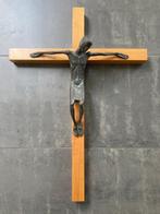 Groot Kruis met Jezus, zwaar! 80 cm, Antiek en Kunst, Ophalen