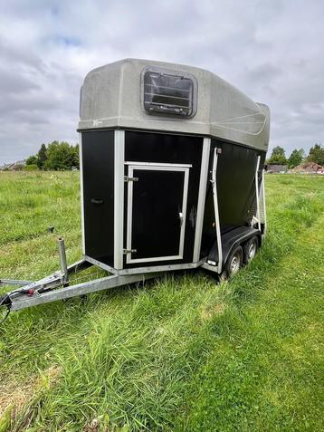 2 paardstrailer Jade te koop, Enlèvement, Utilisé, Bois, Remorque 2 chevaux