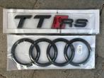 Nieuwe Audi TT RS TTRS zwarte logo's op de achterkant, Ophalen of Verzenden, Audi