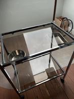 Glazen tafeltje, Huis en Inrichting, Tafels | Sidetables, Ophalen, Gebruikt