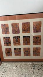 Mooie antiek gesigneerde horoscoop etsen, Antiek en Kunst, Kunst | Etsen en Gravures, Ophalen