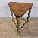 Tabouret en bois vintage (recyclé) table d'appoint en bois (, Enlèvement ou Envoi, Utilisé, Bois