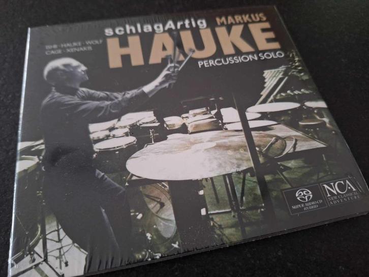 Markus Hauk - SchlagArtig (Percussion Solo) New & Sealed Cd, Cd's en Dvd's, Cd's | Klassiek, Nieuw in verpakking, Kamermuziek