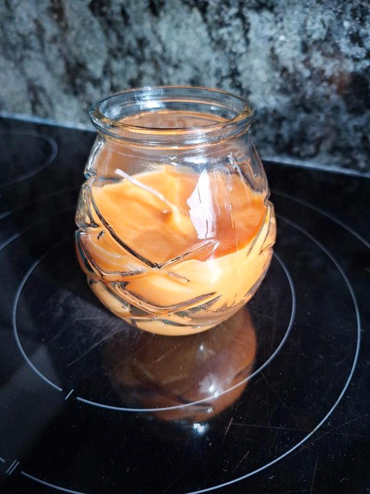 Photophore avec bougie orange Spaas, Maison & Meubles, Accessoires pour la Maison | Bougeoirs & Bougies, Neuf, Bougie, Autres couleurs