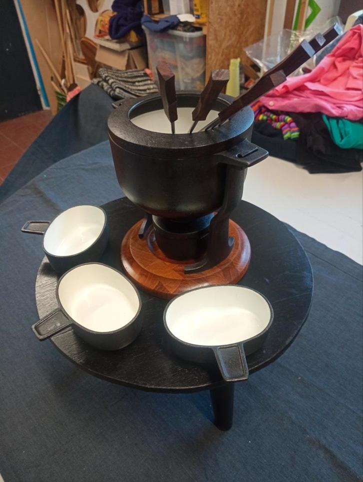 Digsmed Danemark design vintage teak 1960, Electroménager, Fondue, Enlèvement