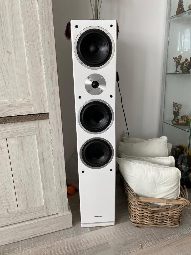 Paire Enceinte colonne auna linie 600 comme neuve, Audio, Tv en Foto, Luidsprekerboxen, Zo goed als nieuw, Front, Rear of Stereo speakers