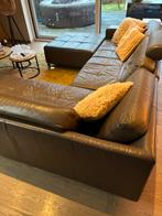 Lederen hoeksalon aan spotprijs, Huis en Inrichting, Ophalen, Gebruikt, 150 tot 200 cm, Modern