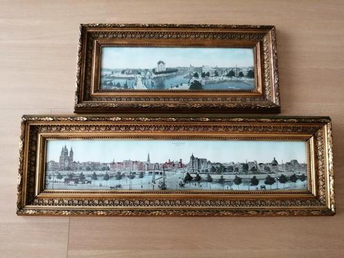 2 PANORAMAS ( Antiek ), Antiek en Kunst, Curiosa en Brocante, Ophalen