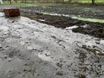 slijk in paddock/rubbermatten leggen, Weidegang