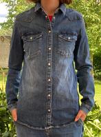 Chemise en jean, Kleding | Dames, Blouses en Tunieken, Blauw, Ophalen of Verzenden, Maat 36 (S), Gedragen