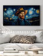 Uniek XXL Glasschilderij | Van Gogh Cosmos - 5 sizes, Oorspronkelijke maker, Verzenden, Nieuw, 125 cm of meer