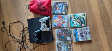 Sony Playstation 3 + games beschikbaar voor biedingen
