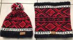 MUTS EN BUF,  merk BARTS blauw/wit/rood afgew mt fleece, Ophalen, Zo goed als nieuw, BART’s, Setje