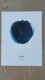Poster sterrenbeeld Kreeft, Huis en Inrichting, Ophalen, Minder dan 50 cm, Nieuw, Foto of Poster
