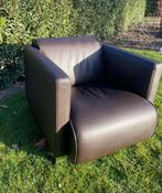 Bruin lederen fauteuil Rolf Benz 6300 prima staat, Huis en Inrichting, Fauteuils, Ophalen, Zo goed als nieuw, Leer, Modern