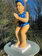 Duikende dame jacuzzi tuin, zwembad, vijver 75cm, Tuin en Terras, Ophalen, Nieuw, Kunststof, Mensenbeeld
