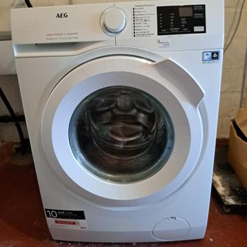 Machine à laver AEG 9 kg. Mod. L6FBI94BW, 1200 à 1600 tours, Comme neuf, Chargeur frontal, Enlèvement