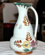 vase cruche faience gouda holland jumbo signe herfst, Antiquités & Art, Antiquités | Céramique & Poterie, Enlèvement ou Envoi