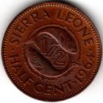 Sierra Leone : 1/2 Cent 1964 KM#16 Ref 14924, Postzegels en Munten, Munten | Afrika, Ophalen of Verzenden, Losse munt, Overige landen