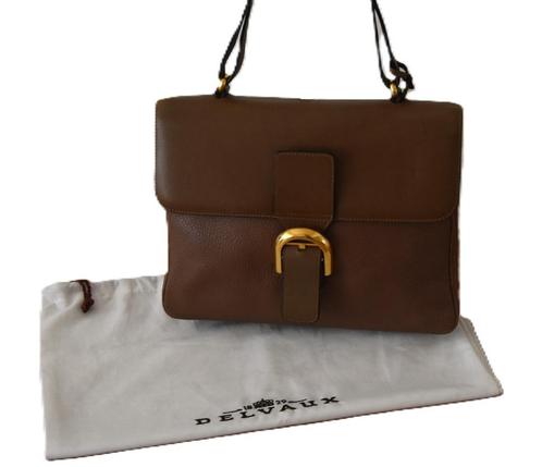 Delvaux Aristocrate – Vintage Collectors Item, Handtassen en Accessoires, Tassen | Damestassen, Gebruikt, Handtas, Bruin, Ophalen