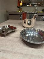 Lot élégant métal argenté & coupe Cristofle, Antiquités & Art, Enlèvement