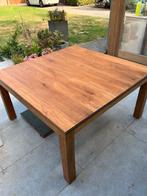 vierkante tafel, Huis en Inrichting, Ophalen, Gebruikt, Teakhout, Overige vormen