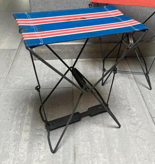 vintage plooibare kampeerstoeltje/ vissersstoeltje, Antiek en Kunst, Antiek | Meubels | Stoelen en Sofa's, Ophalen of Verzenden