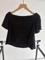 Juicy Couture off the shoulder top sponsstof - zwart, Zwart, Ophalen of Verzenden, Zo goed als nieuw, Korte mouw