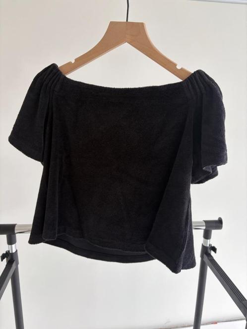Juicy Couture off the shoulder top sponsstof - zwart, Kleding | Dames, Topjes, Zo goed als nieuw, Maat 34 (XS) of kleiner, Zwart