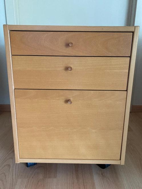 Ladekast bureau Ikea, Huis en Inrichting, Bureaus, Gebruikt, Bureau, Met wielen, Ophalen