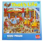 Comme neuf puzzle That's Life 1000 pièces, fait 1x, Comme neuf, 500 à 1500 pièces, Puzzle, Enlèvement ou Envoi