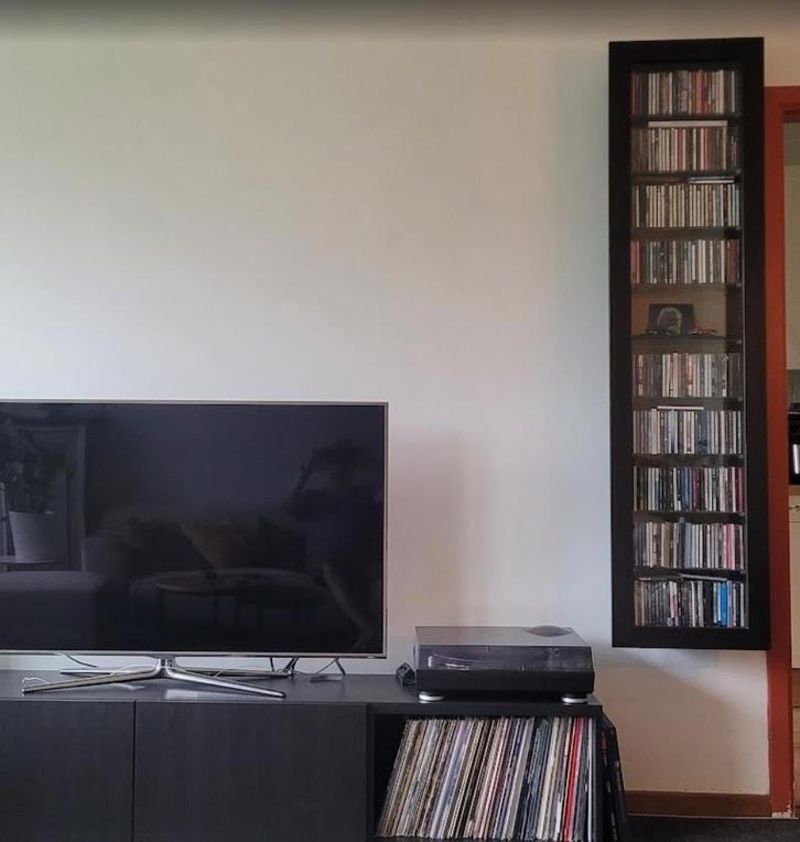 Cd-wandrek voor ca 300 cd's, Huis en Inrichting, Kasten | Wandmeubels, Gebruikt, 150 tot 200 cm, Minder dan 150 cm, Minder dan 25 cm