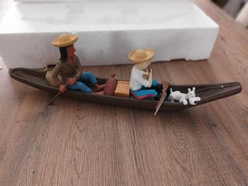 Canoë Tintin de The Broken Ear, Enlèvement ou Envoi, Tintin, Comme neuf, Statue ou Figurine